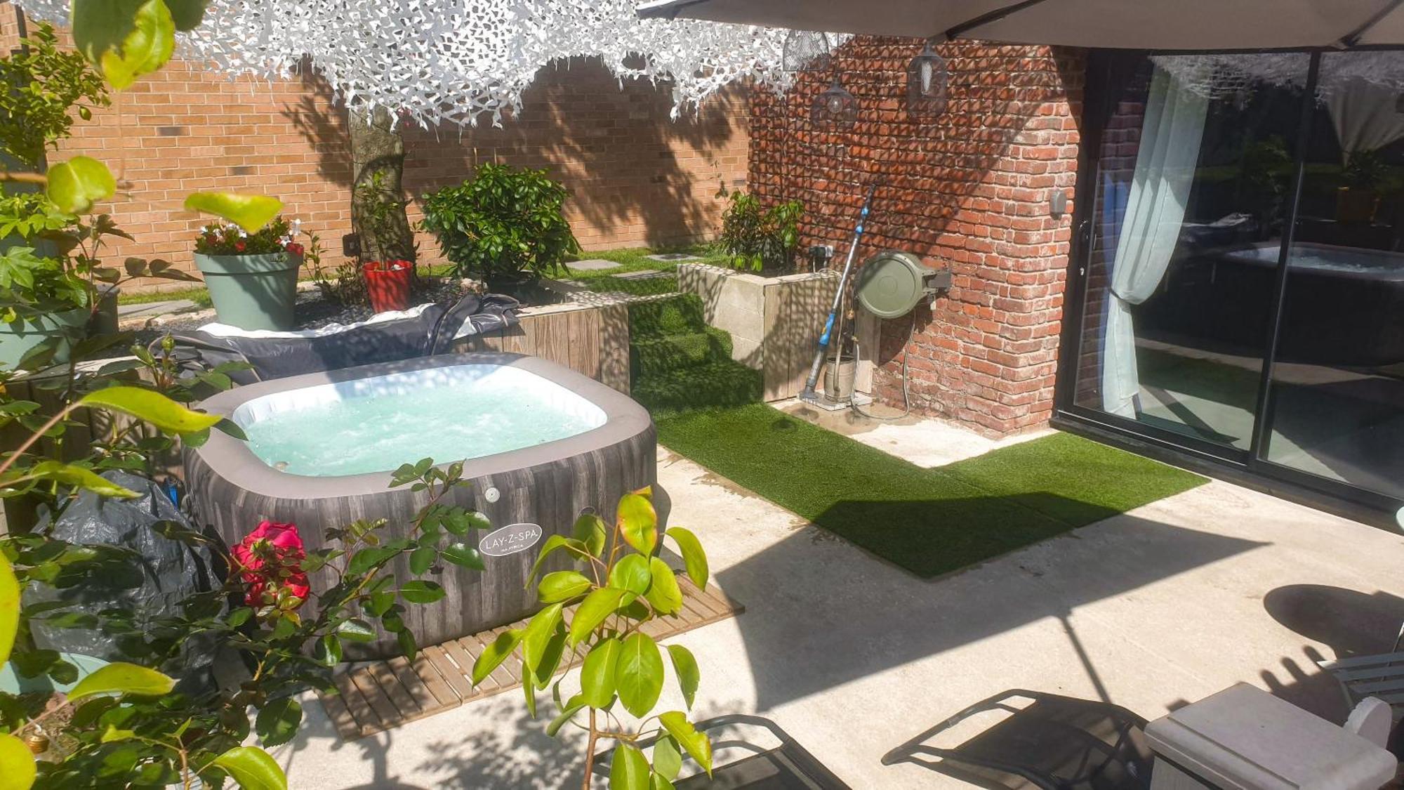 Gary Suite - Studio Cosy, Spa Et Jardin Privatif A 4 Min De Cambrai Awoingt Екстериор снимка